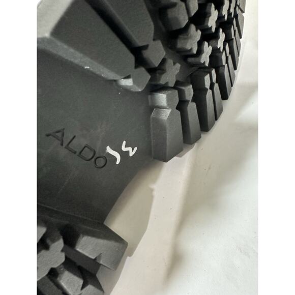 Aldo Shanna Penny Loafer Black Patent Leather Women’s Size 9M Platform Lug Sole - Picture 9 of 11